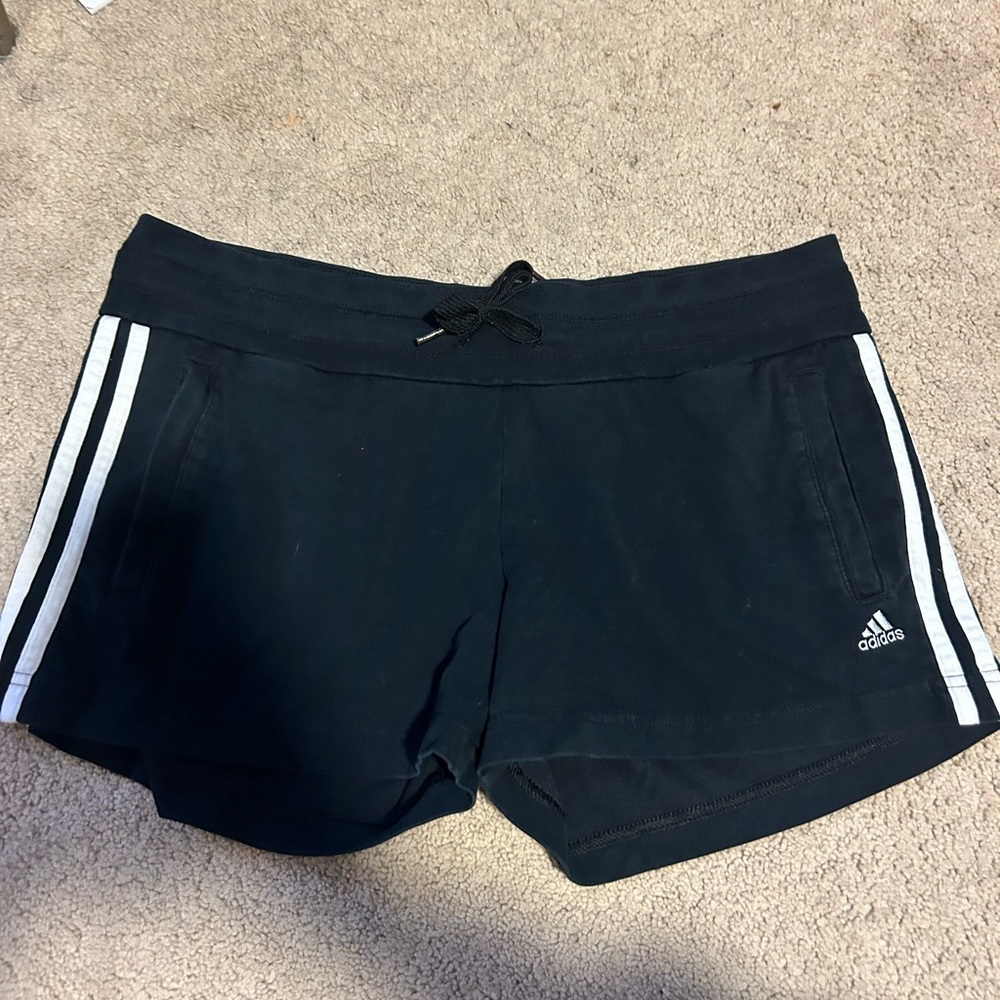 Black adidas cotton shorts